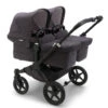 Bugaboo Donkey 5 Mineral Collection Twin - Black/Washed Black Complete