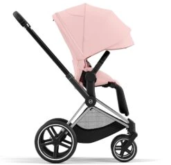 Cybex Priam Travel System Bundle - Chrome Black/Peach Pink -Baby Products Series 2 656c2475 5446 4ff3 98b4 7911851a5171