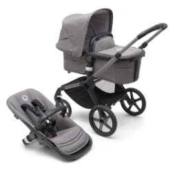 Bugaboo Fox 5 Travel System Package - Graphite/Grey Melange Complete