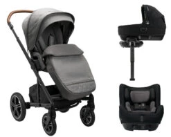 Nuna Mixx Next Generation Cari Travel System Bundle - Granite