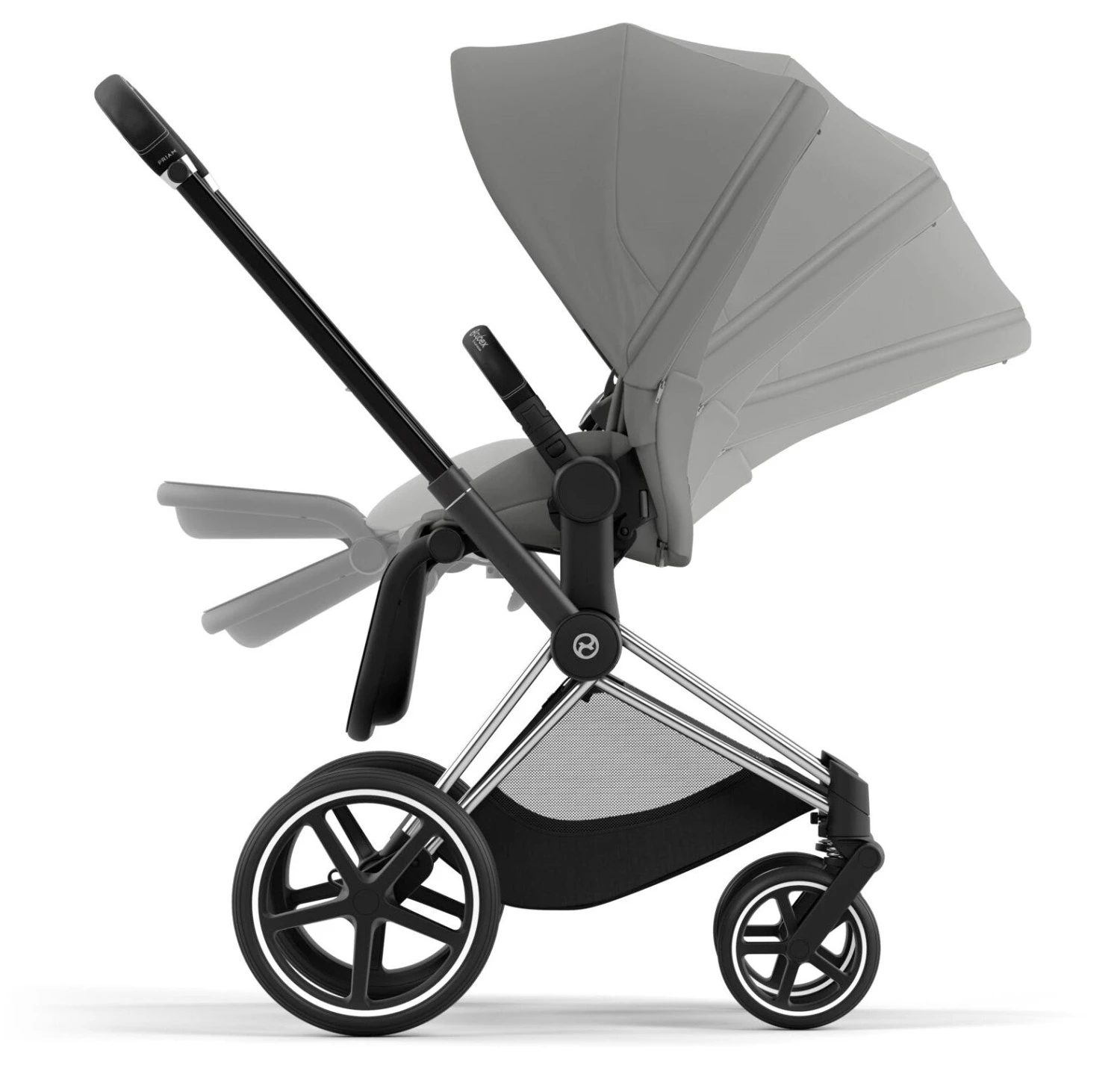 Cybex Priam Travel System Bundle - Chrome Black/Mirage Grey 7 Cybex Priam Travel System Bundle - Chrome Black/Mirage Grey - Image 5