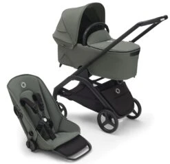 Bugaboo Dragonfly Essential Pushchair Bundle - Black/Forest Green Complete -Baby Products Series 3 a69f7a22 1722 4847 87b9 6cba4897fd07