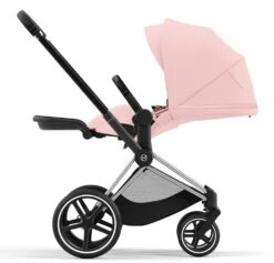 Cybex Priam Travel System Bundle - Chrome Black/Peach Pink -Baby Products Series 4 c3c57291 427b 48c3 9939 ec0969a54b65