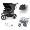 Out N About Nipper V5 Double Twin Starter Bundle - Forest Black