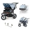 Out N About Nipper V5 Double Twin Starter Bundle - Rocksalt Grey