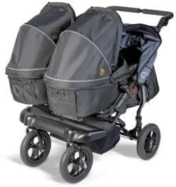 Out N About GT Double - Raven Black -Baby Products Series GT Double CARRYCOT x2