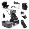 Bugaboo Dragonfly Ultimate Newborn Bundle - Graphite/Grey Melange Complete -Baby Products Series GreyComplete2000x2000