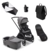 Bugaboo Dragonfly Essential Pushchair Bundle - Graphite/Grey Melange Complete -Baby Products Series GreyEssentialsBundle2000x2000