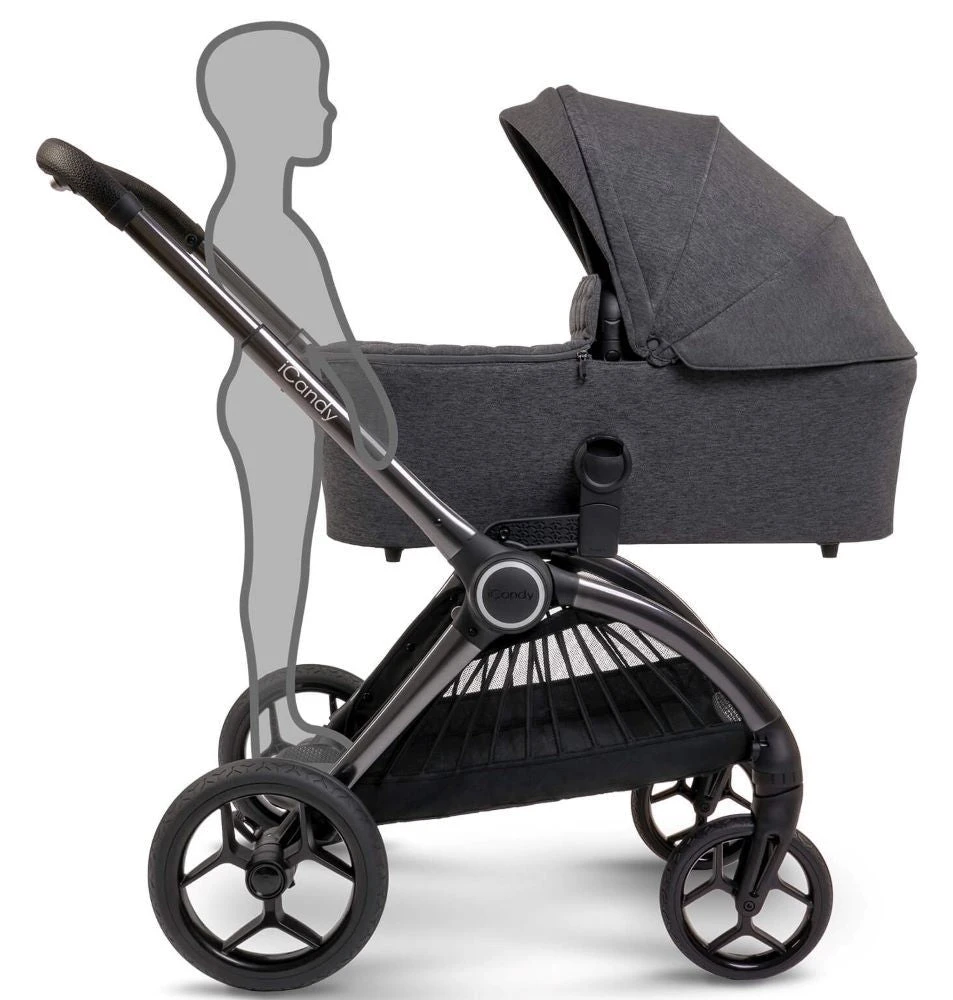 ICandy Core Pushchair And Carrycot Complete Bundle - Dark Grey - Image 4
