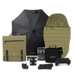 ICandy Peach 7 Complete Bundle - Phantom/Olive Green 11 ICandy Peach 7 Complete Bundle - Phantom/Olive Green -Baby Products Series Image 8 Supporting iCandy Peach 7 Olive Green Bundle Accessories