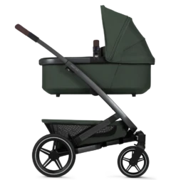 Joolz Geo3 Mono - Urban Green -Baby Products Series Joolz Geo3 Cot Side View Urban Green