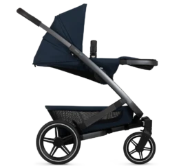Joolz Geo3 Mono Travel System - Navy Blue -Baby Products Series Joolz Geo3 Seat Side view fully reclined Navy blue 470a84c1 ed8c 4312 9ac3 101a95bc31af