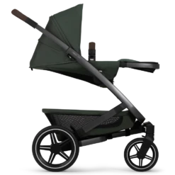 Joolz Geo3 Mono Travel System - Urban Green -Baby Products Series Joolz Geo3 Seat Side view fully reclined Urban green 213f4164 6e15 476a 9567 ac44d2ba8ee1