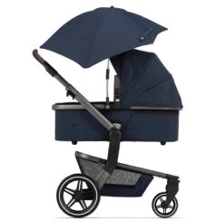 Joolz Hub+ Navy Blue 27 Joolz Hub+ Navy Blue -Baby Products Series Joolz Hub Cot With Parasol Navy Blue Side