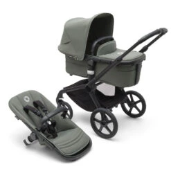 Bugaboo Fox 5 Travel System Package - Black/Forest Green Complete