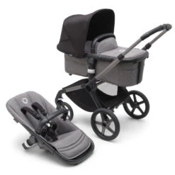 Bugaboo Fox 5 - Graphite/Grey Melange Base With Sun Canopy 26 Bugaboo Fox 5 - Graphite/Grey Melange Base With Sun Canopy -Baby Products Series LargeJPG 100167008 fox5 gra gm midnight black combi 1