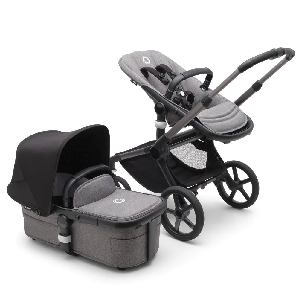 Bugaboo Fox 5 Travel System - Graphite/Grey Melange Base With Sun Canopy 10 Bugaboo Fox 5 Travel System - Graphite/Grey Melange Base With Sun Canopy - Image 8