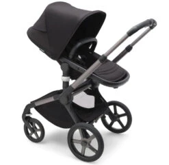 Bugaboo Fox 5 Travel System - Graphite/Midnight Black Base With Sun Canopy -Baby Products Series LargeJPG 100167008 fox5 gra seat black midnight black sideshot 77fc4269 0b82 447d 80a1 95a64bab4966