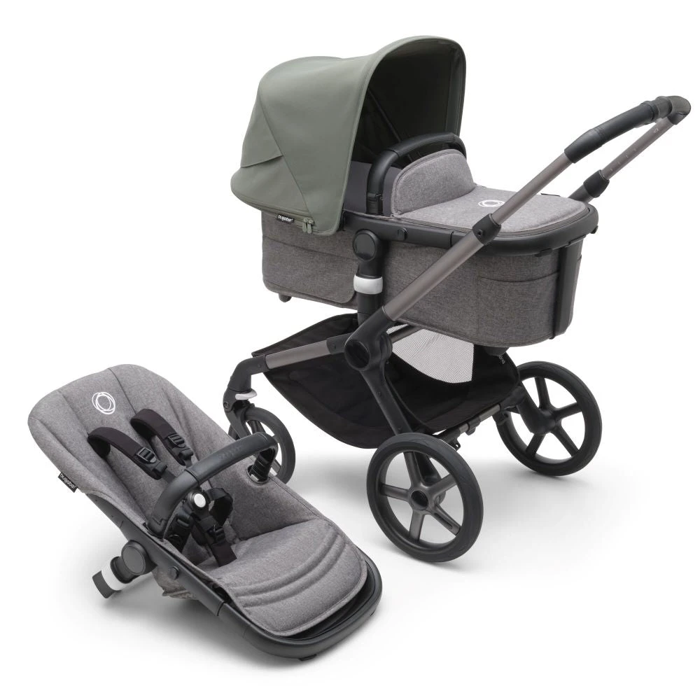 Bugaboo Fox 5 Travel System - Graphite/Grey Melange Base With Sun Canopy 19 Bugaboo Fox 5 Travel System - Graphite/Grey Melange Base With Sun Canopy - Image 17