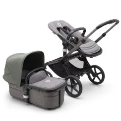 Bugaboo Fox 5 Travel System - Graphite/Grey Melange Base With Sun Canopy 41 Bugaboo Fox 5 Travel System - Graphite/Grey Melange Base With Sun Canopy -Baby Products Series LargeJPG 100167010 fox5 gra gm forest green combi 2 cbb80133 5f3d 429a 8d62 857713e90967