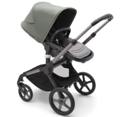 Bugaboo Fox 5 - Graphite/Grey Melange Base With Sun Canopy 40 Bugaboo Fox 5 - Graphite/Grey Melange Base With Sun Canopy -Baby Products Series LargeJPG 100167010 fox5 gra seat gm forest green sideshot