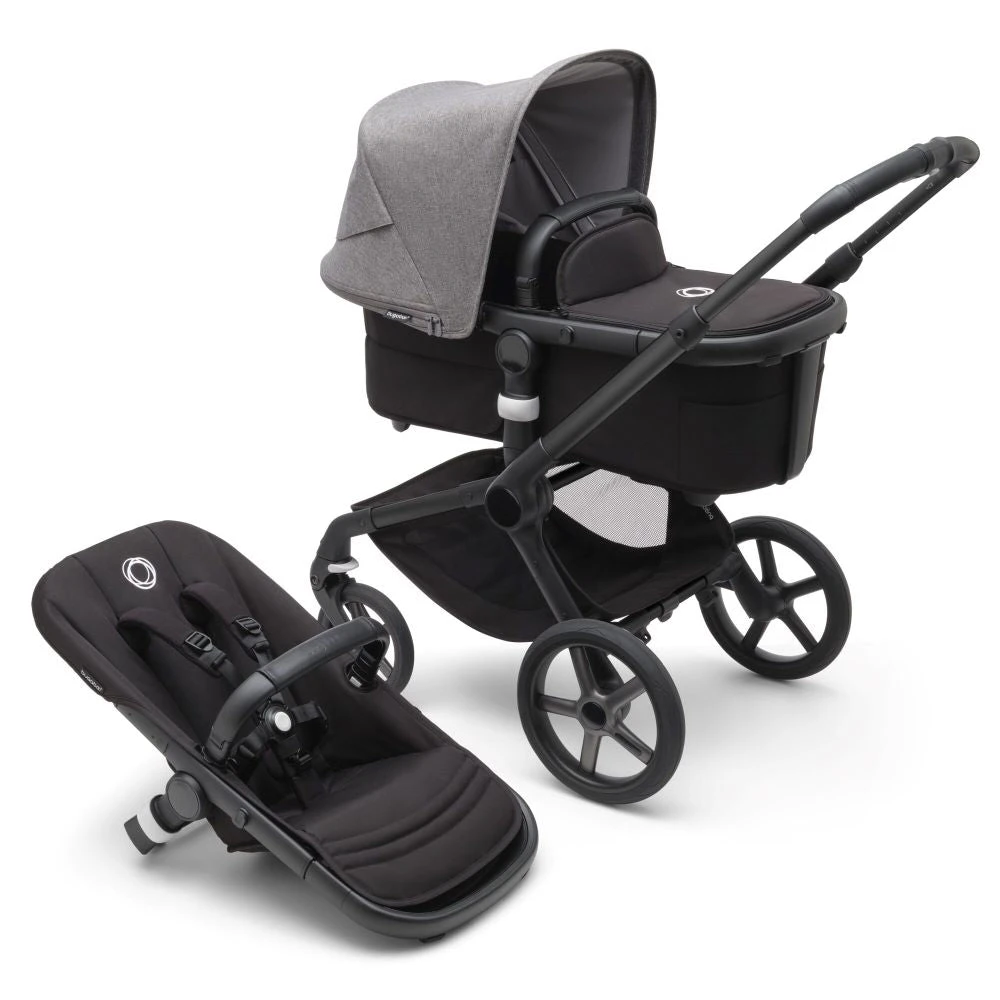 Bugaboo Fox 5 Travel System - Black/Midnight Black Base With Sun Canopy 11 Bugaboo Fox 5 Travel System - Black/Midnight Black Base With Sun Canopy - Image 9