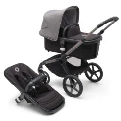 Bugaboo Fox 5 - Graphite/Midnight Black Base With Sun Canopy -Baby Products Series LargeJPG 100167012 fox5 gra black grey melange combi 1