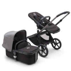 Bugaboo Fox 5 - Graphite/Midnight Black Base With Sun Canopy -Baby Products Series LargeJPG 100167012 fox5 gra black grey melange combi 2
