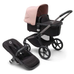 Bugaboo Fox 5 Travel System - Graphite/Midnight Black Base With Sun Canopy -Baby Products Series LargeJPG 100167013 fox5 gra black morning pink combi 1 ae7ef5df e55d 488f bcbb 1e79c944db47