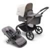 Bugaboo Fox 5 - Graphite/Grey Melange Base With Sun Canopy -Baby Products Series LargeJPG 100167014 fox5 gra gm misty white combi 1