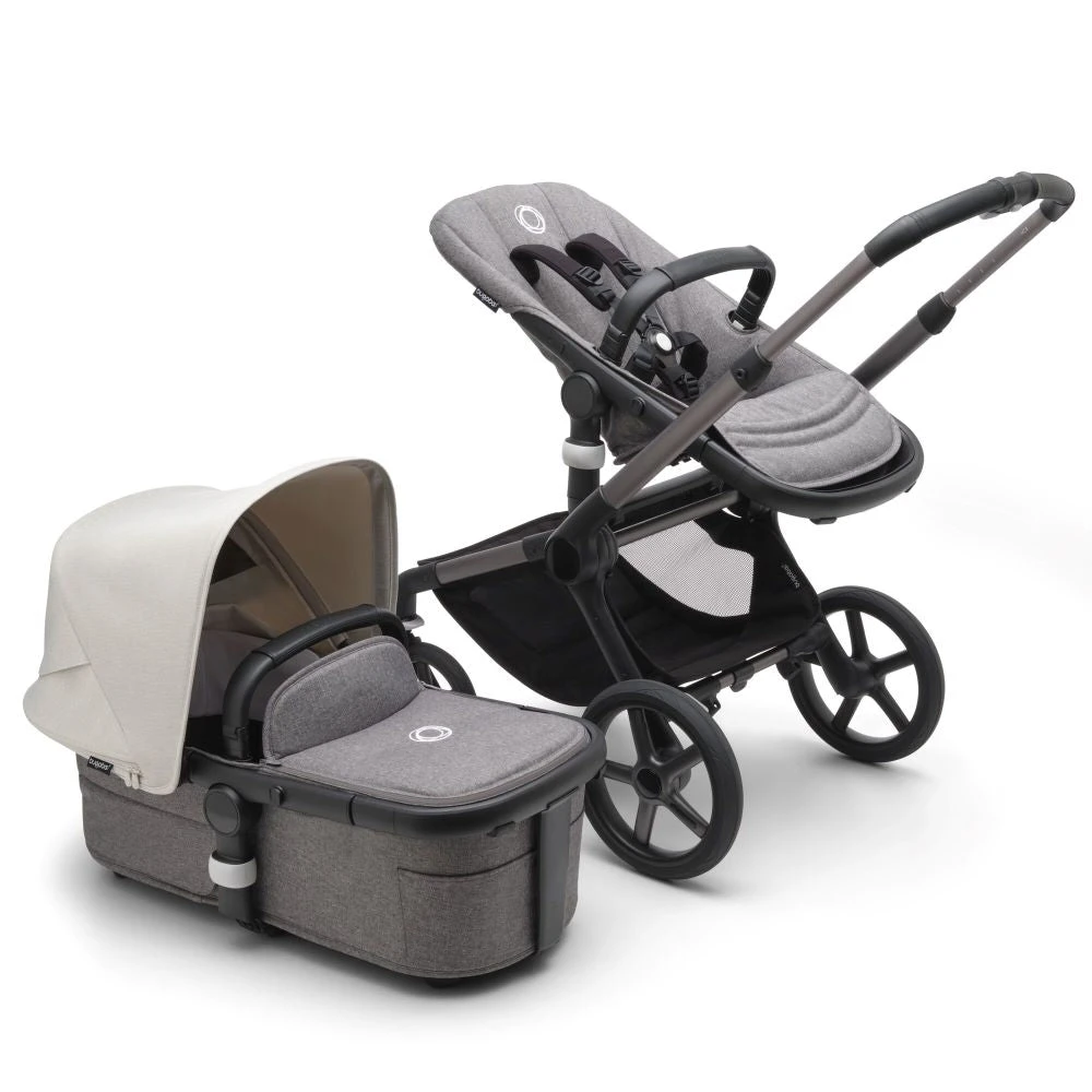 Bugaboo Fox 5 Travel System - Graphite/Grey Melange Base With Sun Canopy 6 Bugaboo Fox 5 Travel System - Graphite/Grey Melange Base With Sun Canopy - Image 4