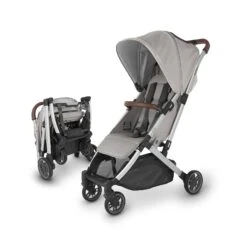Uppababy Minu V2 - Stella -Baby Products Series MINU22 STL 3QLeftandFolded