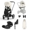 Cybex Priam Travel System Bundle - Chrome Black/Off White 2 Cybex Priam Travel System Bundle - Chrome Black/Off White -Baby Products Series PRIAMChromeBlackFrame OffWhite