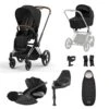 Cybex Priam Travel System Bundle - Chrome Brown/Sepia Black -Baby Products Series PRIAMChromeBrownFrame SepiaBlack