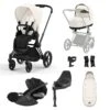 Cybex Priam Travel System Bundle - Matt Black/Off White -Baby Products Series PRIAMMattBlackFrame OffWhite