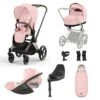 Cybex Priam Travel System Bundle - Rose Gold/Peach Pink -Baby Products Series PRIAMRoseGoldFrame PeachPink