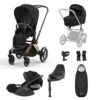 Cybex Priam Travel System Bundle - Rose Gold/Sepia Black -Baby Products Series PRIAMRoseGoldFrame SepiaBlack