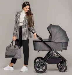 Venicci Tinum Upline 10 Piece Bundle - Slate Grey -Baby Products Series Venicci Tinum Upline Slate Grey Session 01