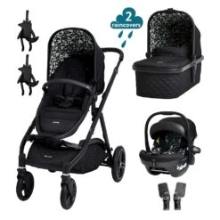 Cosatto Wow XL ISize Car Seat Travel System Bundle - Silhouette