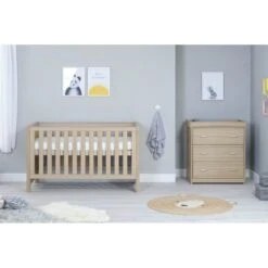 Luno 2 Piece Room Set - Oak -Baby Products Series babymore luno 2 piece room set oak p17698 114128 zoom