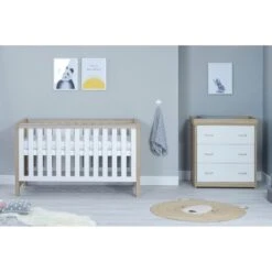 Luno 2 Piece Room Set - White Oak -Baby Products Series babymore luno 2 piece room set white oak p17699 114136 zoom