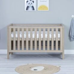 Luno Cot Bed - Oak -Baby Products Series babymore luno cot bed oak p17692 114084 zoom