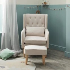 Lux Nursing Chair With Stool -Baby Products Series babymore lux nursing chair with stool p19755 143977 zoom
