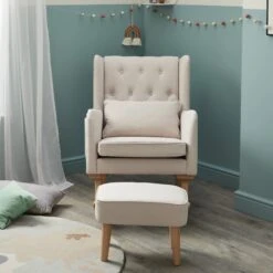 Lux Nursing Chair With Stool -Baby Products Series babymore lux nursing chair with stool p19755 143981 zoom