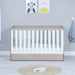 Veni Cot Bed - White Oak 16 Veni Cot Bed - White Oak -Baby Products Series babymore veni cot bed white oak p17695 114111 zoom