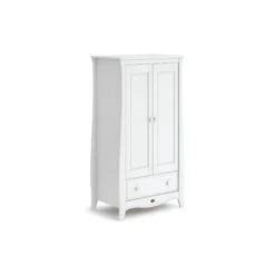 Sleigh Wardrobe - Barley White