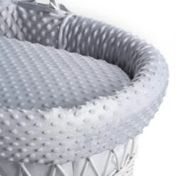Grey Wicker Dimple Moses Basket 12 Grey Wicker Dimple Moses Basket -Baby Products Series clair de lune grey wicker dimple moses basket p19158 137122 image