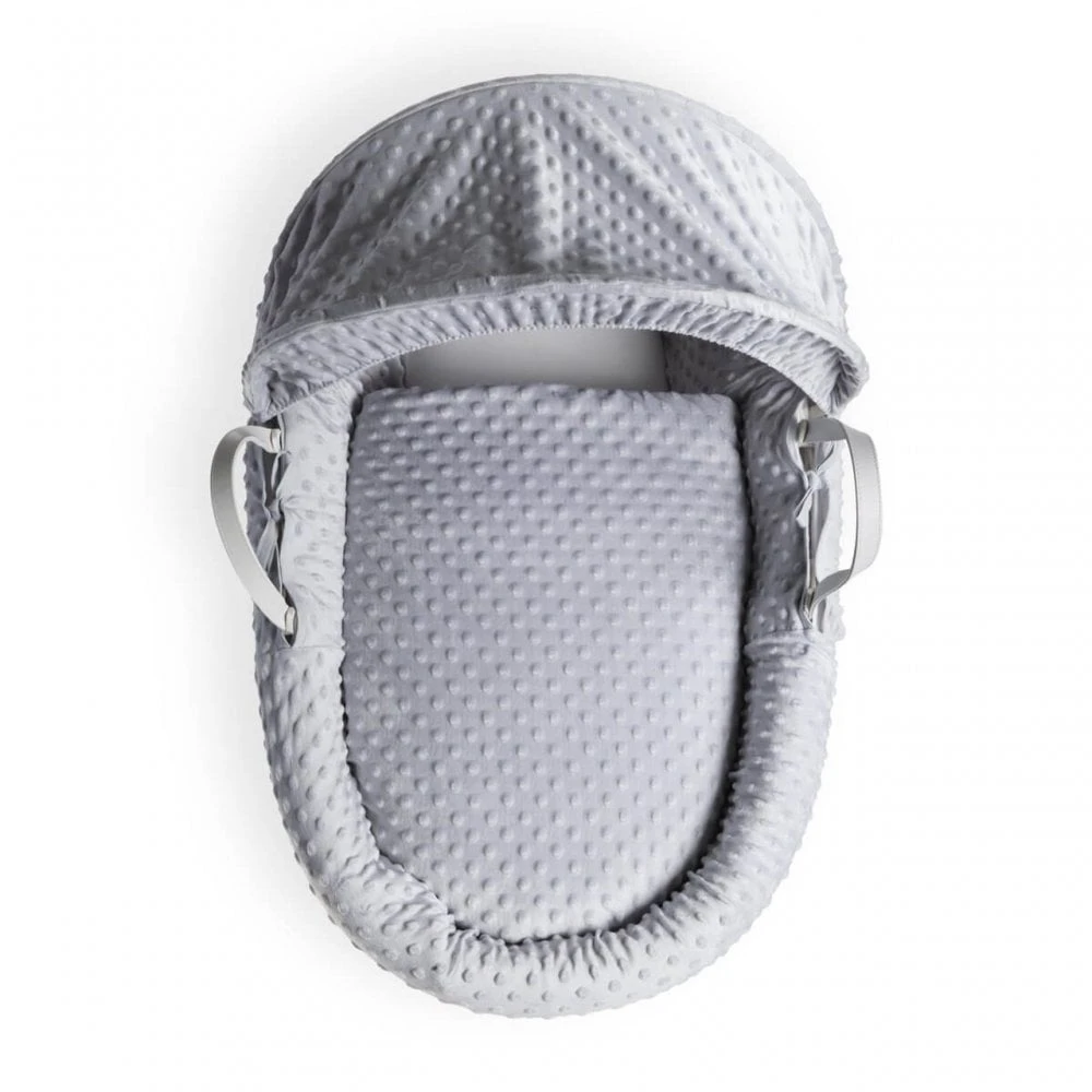 Grey Wicker Dimple Moses Basket 9 Grey Wicker Dimple Moses Basket - Image 7