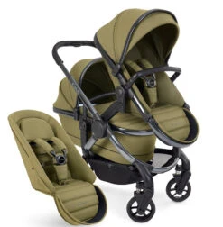 ICandy Peach 7 Double - Phantom/Olive Green