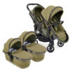 ICandy Peach 7 Twin - Phantom/Olive Green -Baby Products Series iCandy Peach 7 Olive Green Twin 3 4 SU PF CC 3 4 COMBO